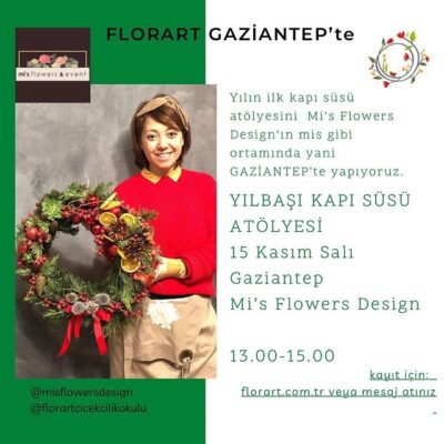 Gaziantep Mi's Flower Design Workshop