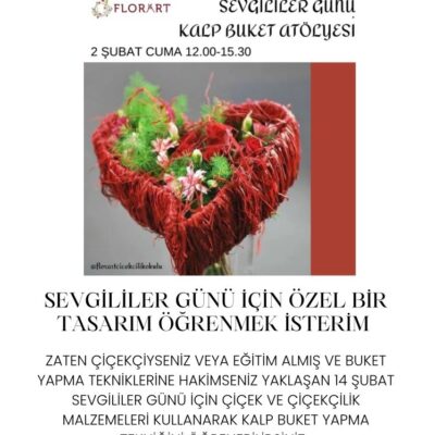 Sevgililer Günü Kalp Buket Atölyesi