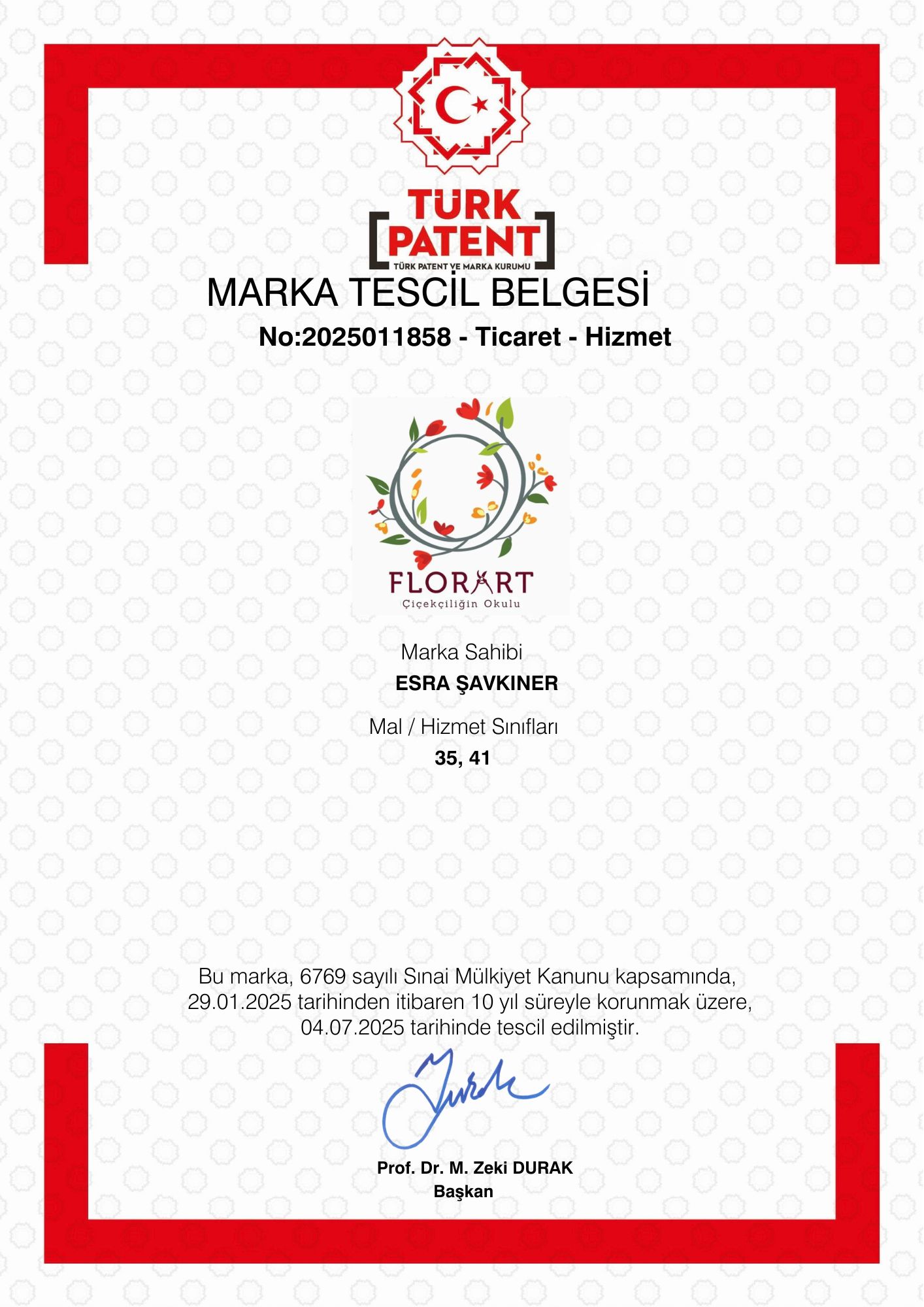 FLORART ÇİÇEKÇİLİĞİN OKULU - Tescil Belgesi.pdf